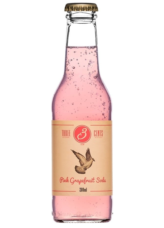 3 Cents Pink Grapefruit Soda 0.2L Soft Drink