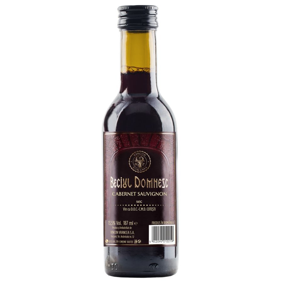 Beciul Domnesc Cabernet Sauvignon Sec Miniaturi 0.187L