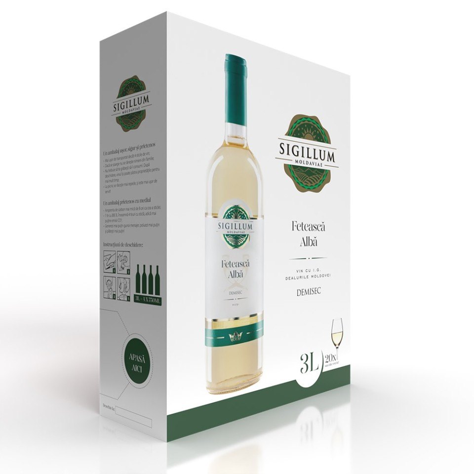Beciul Domnesc Bib 3L Sigillum Moldaviae Feteasca Alba Demisec