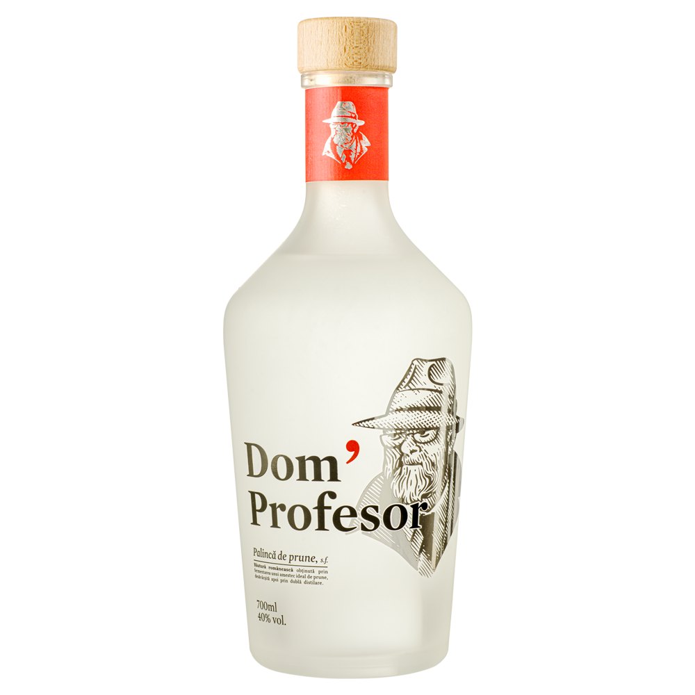 Dom' Profesor Palinca Prune Silver 40% 0.7L