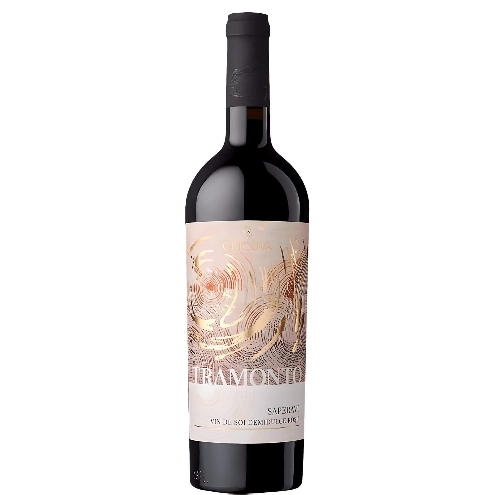 Cricova Vin Tramonto Saperavi Rosu Demidulce 0.75L