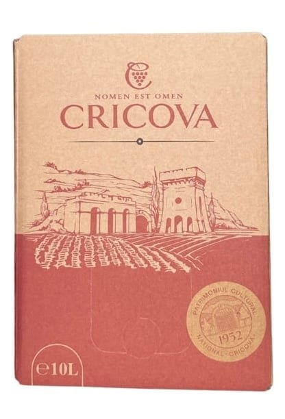 Cricova Bib Tramonto Saperavi Rosu Demidulce 10 L