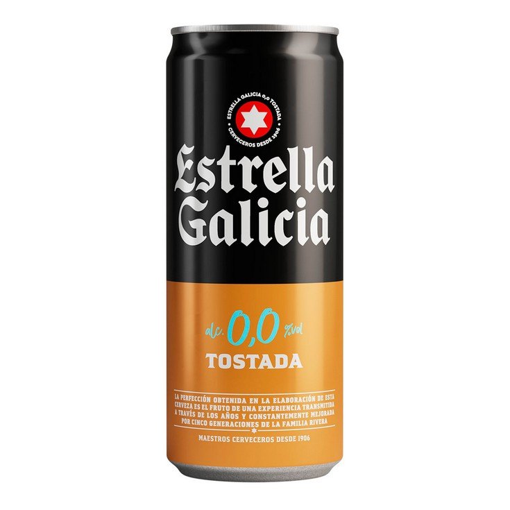 Estrella Galicia Non-Alcohol Tostada Sticla 0.33L